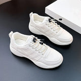 Breakj Breathable Small White Shoes Female Mesh Face 2024 Summer New Korean Version Student Board Shoes Female Platform Mesh Shoes Female HY