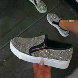 Station Autumn And Winter 2024 Fashion Diamond Zipper Large Size Thick-Soled Love Shoes
