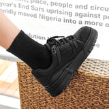 Breakj China-Fashion Niche Design Men's Shoes Black Lovers Platform Shoes Ins Versatile Men And Women's Casual Shoes