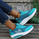 Casual Women's Shoes Platform Flats Lady Beauty Sewing Fitness Shoe New Trendy Health Wedges Sneakers Size