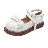 Jane shoes Japanese Style Lolita Shoes Bow tie Women Vintage Soft Girls Platform College Student Cosplay Costume Shoes