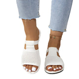 Flat-Bottomed Slippers Women 2025 Summer New Round Head Beach Slippers