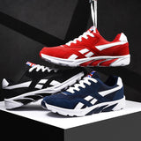 Men Running Shoes PU Leather Blade Sneakers High Quality Outdoor Light Breathable Sport Athletic Men Shoes Male