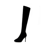 Breakj Elastic Fashion Thin Socks Boots 2025 New Mid-Clinity Head Finger Show Thin High And Short Boots