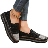 Womens Loafers Shoes Female Footwear Clogs Platform Casual Sneaker Crystal Round Toe Modis Slip-on Big Size Dress New Creepers