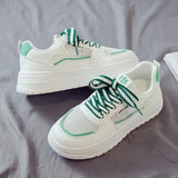 Breakj Version Of Small White Shoes Women's 2025 Summer New Leisure Sports Breathable Old Shoes Women's Thick-Soled High-Span