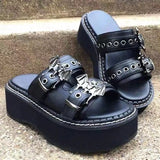 Breakj Products In Autumn 2025 New Bat Round Head Pine Cake Thick-Solle Fashion Sandals Slippers