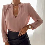Summer Women Polka Dot Ruffle Blouse Shirt Casual Elegant Office Long Sleeves Buttons Pullover Lady Autumn Streetwear
