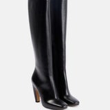 Breakj Three Round Head Thick And White High Barrel Boots Women 2025 Autumn And Winter New Super High Heel Thin But