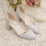Trade High-Heeled Single Shoes 2023 New Summer Baotou Hollow Thick Heels Buckle High-Heeled Sandals