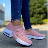 Femme Platform Sneakers 2021 Fashion Casual Sports Shoes Women's Velcro Wedge Running Shoes Size 43 Zapatillas