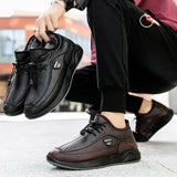 Sneakers Men's Quality Leather Shoes Kitchen Shoes Casual Breathable Male Footwear Outdoor Non-slip Waterproof