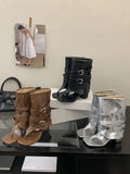 Breakj Design Rider Boots 2025 New Square Head Thick And High Fashion Cool Boots