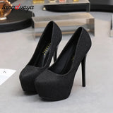 stiletto women's shoes 14cm high heels fashion super high heel shoes platform sexy pump high heels bridal shoes