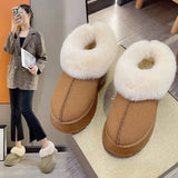 Autumn And Winter Pedal Snow Boots Women's Shoes Plus Cotton Shoes Plus