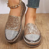Womens Loafers Shoes Female Footwear Clogs Platform Casual Sneaker Crystal Round Toe Modis Slip-on Big Size Dress New Creepers