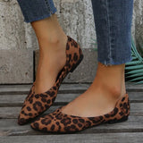 Breakj New Women's Shoes Retro Thick-Soled Casual Shoes Single Shoes Women's Leopard Print