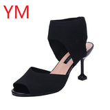 Gladiator Sandalias Mujer 2020 Women High Heels Strap Pumps Buckle Strap Shoes Fashion Summer Ladies