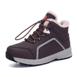 o'clock Quality Men Plush Boots New Arrivals Fashion Couple Shoes Outdoor Lace-up Slip Resistant Footwear Casual