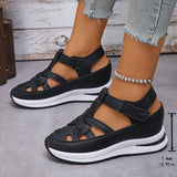 Breakj Size Sandals Spring 2025 New Slope O Rome Velcro Women's Shoes Platform Casual