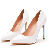 Breakj Cm Sexy Pointed High Heel Single Shoes Women Fine Heel Shoes Pointed Shoes Fashion Commute White Large Size
