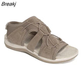 New Fashion Women Sports Sandlas Outdoor Beach Flats Comfortable Round Toe Breathable Plus Size Light Casual Shoes of