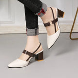 Women's Summer New Pointy Chunky Sandals Large Size Women's Fashion Woman Shoes