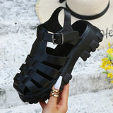 Sandals Woman 2022 Platform Shoes Women's Chunky Sneakers Roman Beach Black Heels Gothic Luxury Brand Shoe yellow