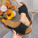 Breakj Women's Shoes 2025 Spring And Summer New Slope And Open Toe Wearing Slippers Women Cool