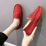 Loafers Moccasins Woman Soft Bottom Non Slip Female Flats Shoes 2021 Autumn Spring Slip On Sewing Ladies Lazy Shoes