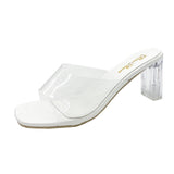 Sexy Transparent PVC Sandals Women Pointed Clear Crystal High Heel Stilettos Pumps Summer Shoes Peep Toe Women Pumps Size