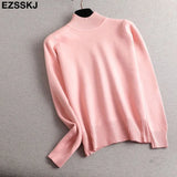 color O-Neck basic sweater thick Women Sweater Pullover Casua Long Sleeve Sweater for women Female pullover
