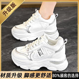 Breakj Height Old Dad Shoes 2025 New Women's Spring And Autumn Thick Bottom Air Cushion Shock Absorbing Sneakers Show Smaller Casual Women's