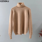 color basic sweater thick Sweater Women Pullover Casual Turtleneck Long Sleeve Knit Sweater Female