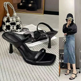 Breakj Summer Net Red New Sexy High-Heeled Sandals Women Wear Side-Outfash Fashion With Fine And Cool