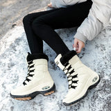 Winter Women Boots High Quality Keep Warm Mid-Calf Snow Boots Women Lace-up Comfortable Ladies Boots Chaussures