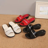 Breakj Thick-Bottomed Toe Slippere Female Slope And Cold