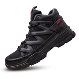 New Work Safety Shoes Men Ankle Boots Steel Toe Shoe Man Anti-Smashing Working Shoes Mens Casual Sneakers Lightweight