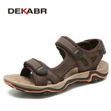 Hot Sale New Fashion Summer Leisure Beach Men Shoes High Quality Leather Sandals Plus Size 45 Men's Outdoor