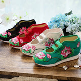 Breakj Shoes Sports Shoes Two-Color Rubber Beef Tendon Sole Leisure Embroidered Cloth Shoes Women's Single