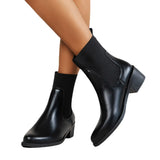 Breakj Short Boots 2025 Autumn And Winter New Fashion Chelsea Boots Female British Wind Tips And Short