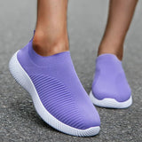Women's Sneakers Breathable Casual Shoes Comfy Sneakers Women Mixed Colors Summer Sock Shoes Femme Big Size Zapatos
