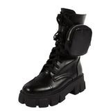 New Punk Women Boots Hot High Heels Big Size 43 Gothic Style Thick Bottom Wedges Shoes Fashion Ankle Boots Woman Pumps