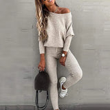 Two Piece Set Tracksuit Women Fall Top Pants Sets Female Gym Joggers Suit Sports Wear Francais Streetwear
