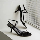 Breakj Women 2025 New Summer Net Red With A Thin Buckle With High Heel Sandals Sexy Dew Korean