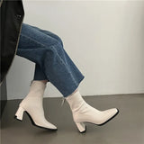 Breakj Thin Boots Girl Fairy 2025 New Coarse And Smoke Boots Net Red Fashion Chelsea Short