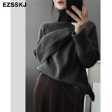 sweaters warm sweater oversize female women's turtleneck 2020 Autumn Winter women's wool sweater women's jumper pull