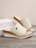 Breakj Spring / Summer 24 New Slope With Slippers Female Thick Bottom With Beach Fish Mouth A Word Slipper