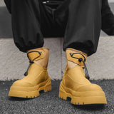 Breakj Men's Martin Boots 2024 New Platform Increased Outdoor Mountaineering Boots With Men's Boot
