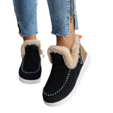 Breakj Plus Size Warm Snow Boots Warm And Thick Autumn And Winter Casual Cotton Shoes Women's Ankle